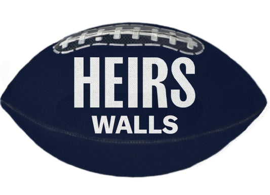 HEIRS WALLS - Soft Touch Football - Dark Navy - 9" (Ships 12/2025)